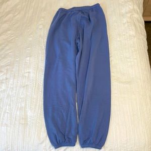Light blue very baggy/cozy sweatpants.